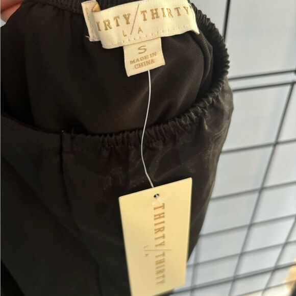 Thirty/Thirty LA black blouson backless halter bodysuit NWT - Picture 7 of 7